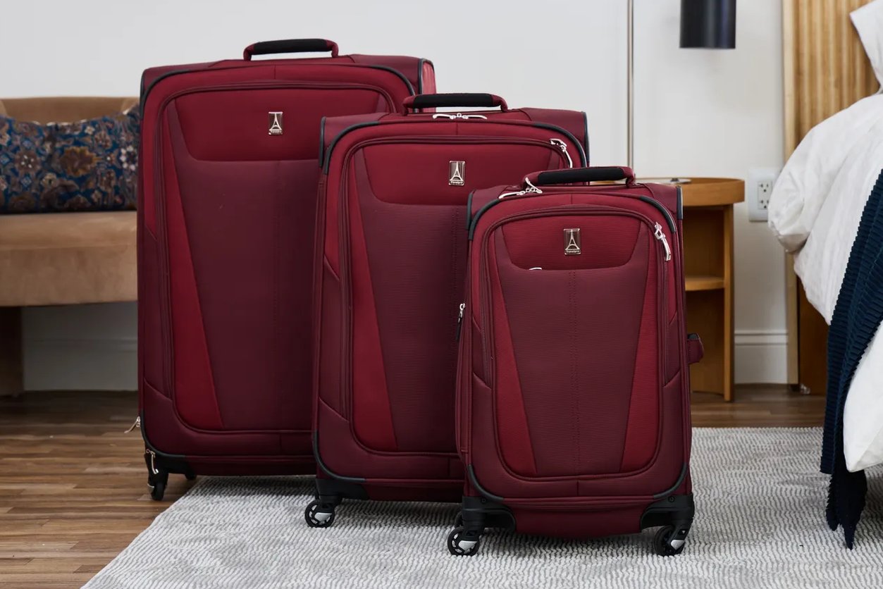 close-up of open front laptop compartment showing padded sleeves